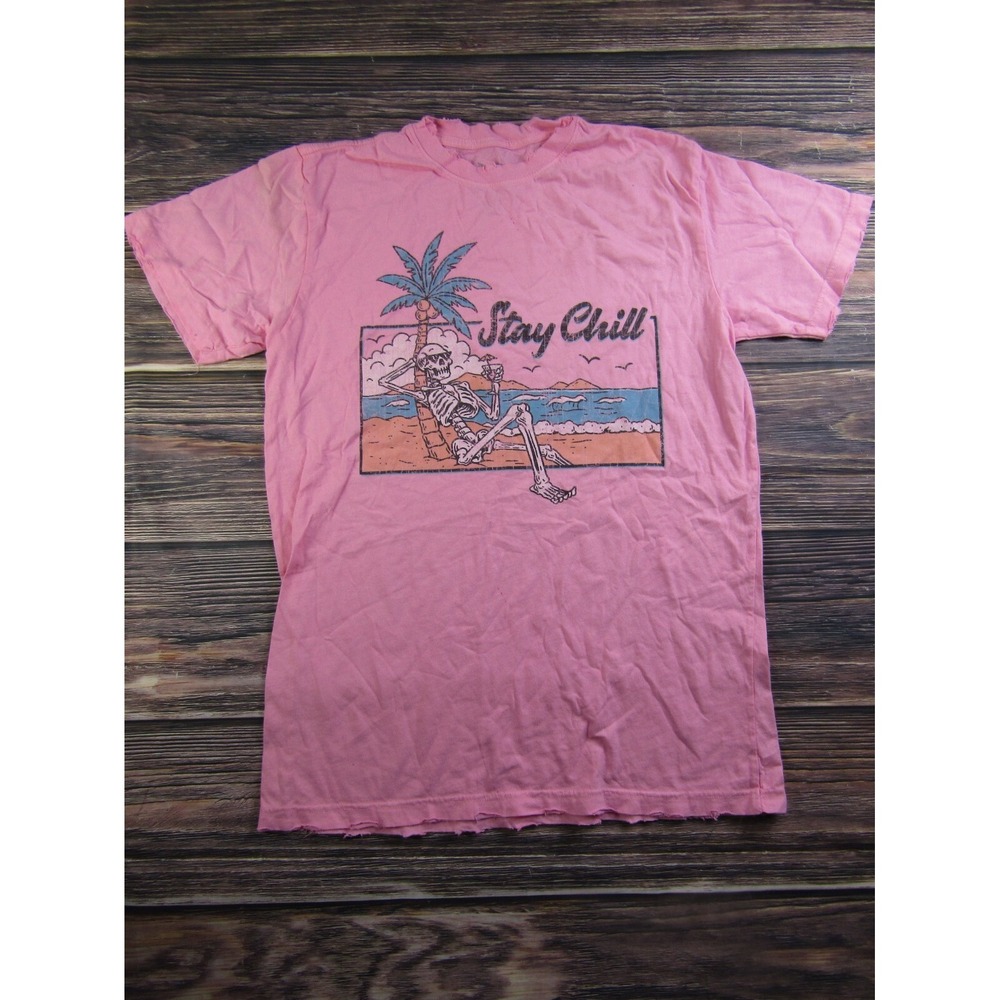 American Highway Adult Medium Pink Daytona Racing Nascar Graphic Tee T Shirt